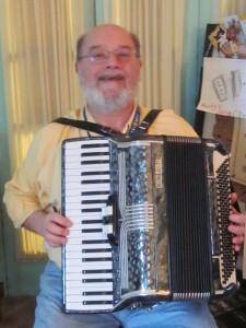 Rob Winike with his Accordion
